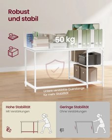 Rohový pracovný stôl LWD136WF01