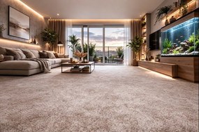 ITC, Koberec metráž Serenade 103, na mieru, šíře 4m,5m, béžová, filc, kuchyňa