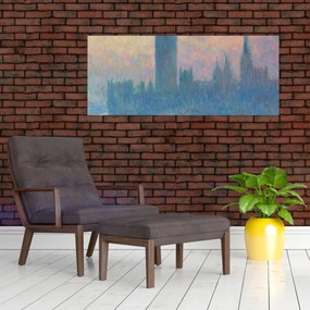 Obraz - Claude Monet, The Houses of Parliament, Sunset, reprodukcia (120x50 cm)