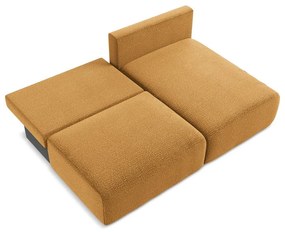 Oranžová rozkladacia/s úložným priestorom rohová pohovka (pravý roh) Kalena – Makamii