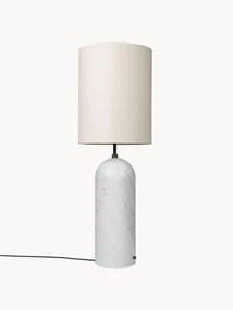 Stmievateľná stojacia lampa's mramorovým podstavcom Gravity, V 130 cm
