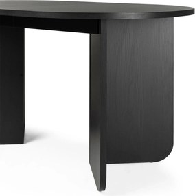 Jídelní rozkládací stůl Mou 140/200 cm černý