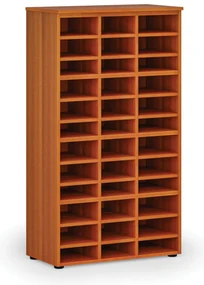 Triediaci regál PRIMO WOOD, 800 x 420 x 1434 mm, 36 priehradok, čerešňa