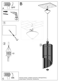 Sollux Lighting Závesné svietidlo ALEXIA drevo