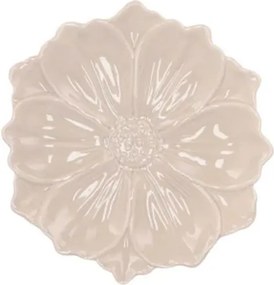 Šedý keramický tanierik v tvare kvetu Bloom Cosmea - Ø 11*3 cm