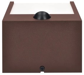 Brilagi-LED Vonkajšie nástenné svietidlo so senzorom TERNI LED/12W/230V hnedé IP44