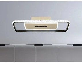 LED Stmievateľné svietidlo LED/75W/230V 3000-6500K biela/čierna + diaľkové ovládanie