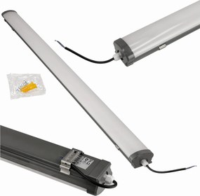 BERGE LED panel LEO čierny - 120cm - 50W - 230V - neutrálna biela