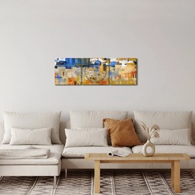 Obraz - Múr nárekov, Jeruzalem, Izrael (s hodinami) (90x30 cm)