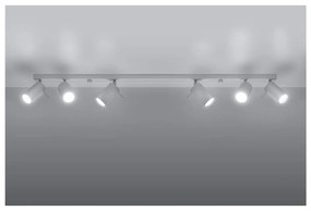 Biele stropné svietidlo Nice Lamps Etna 6L