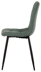 Jedálenská stolička SUSAN — kov, látka, viac farieb Zelená