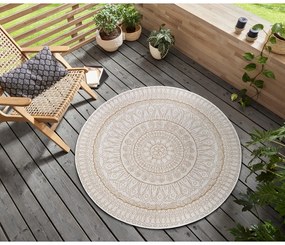 Krémovobiely okrúhly koberec ø 160 cm Spirit – Hanse Home