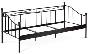 Kovová posteľ 90x200 Bakarissa (čierna matná). Vlastná spoľahlivá doprava až k Vám domov. 1120899