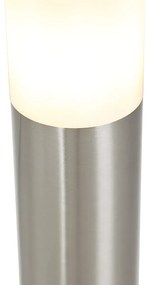 Moderný vonkajší stĺpik žiarovky oceľový 45 cm IP44 - Rox