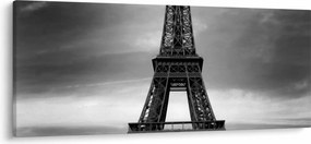 Obraz - Ružové auto v Paríži (120x50 cm)