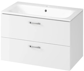 Cersanit S801-538 - Závesná kúpeľňová skrinka s umývadlom NIKO 80x45 cm biela