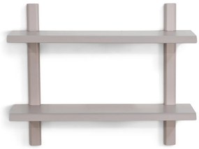 Sivo-béžová poschodová kovová polica 60 cm Hola – Spinder Design