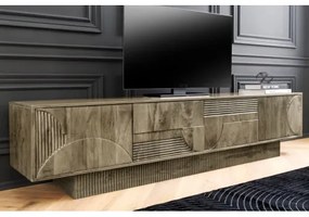 TV-skrinka 46804 Art Deco 200cm Drevo Mango Šedé - Komfort-nábytok