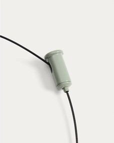 Svetlozelené LED stmievateľné závesné svetlo s kovovým tienidlom Porte – Kave Home