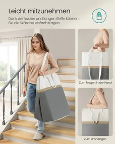 Set dvoch košov na bielizeň 2x110L LCB210G01