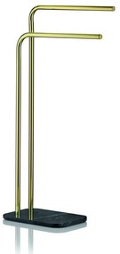 Čierny mramorový držiak na uterák Kela Liron