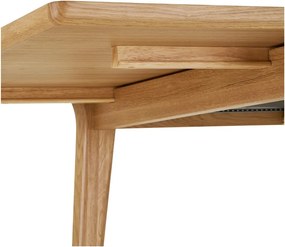 Rozkladací jedálenský stôl s prídavnou doskou v dekore duba 90x180 cm Darwin – House Nordic