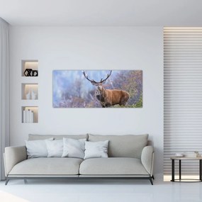 Obraz - Jeleň v krajine (120x50 cm)