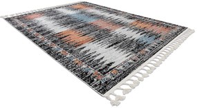 Moderný koberec BELLE BR23A čierno / ružový