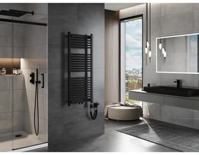 Mexen Mars, elektrické vykurovacie teleso 1200 x 500 mm, 500 W, čierna, W110-1200-500-6500-70