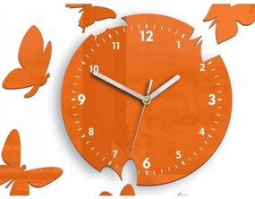 Sammer Motýlie hodiny v oranžovej farbe MotyleOrange14Motyli