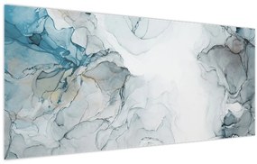 Obraz - Modrý mramor (120x50 cm)
