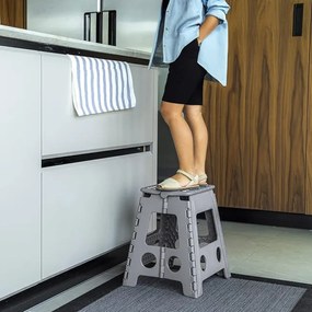 Skladacia stolička AMIGO sivá veľkosť L