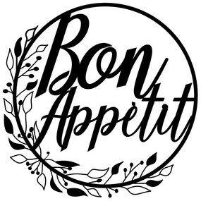 Kovová nástenná dekorácia Bon Appetit – Wallity