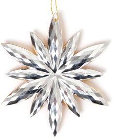 Závesná vianočná dekorácia ASTRE zlatá vločka 836720