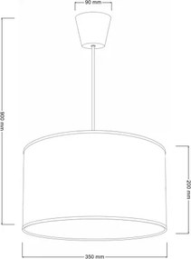 Brilagi - LED detský luster na lanku BOBO 1xE27/60W/230V pr. 35 cm biela/zvieratká