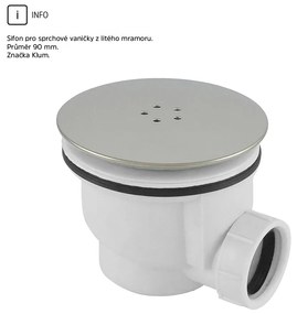 Mereo Mereo, Kora Lite sprchový set: sprchovací kút 90x90x185cm, chróm ALU, sklo číre, 90 cm, vanička, sifón, MER-CK34123ZM