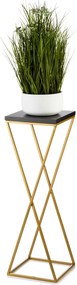 STOJAN NA KVETINÁČ LOFT6 70X24X24 CM ZLATÁ/ČIERNA
