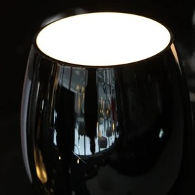 Retro stojaca lampa Izza čierne