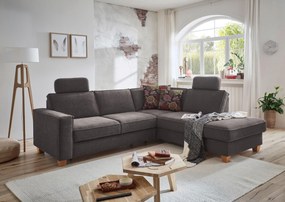 XXXLutz ROHOVÁ SEDAČKA, textil, tmavosivá Sit & More - Sedačky - 000144005805