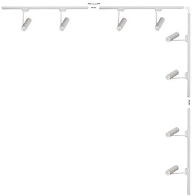 Zuma Line 3587 - Bodové svietidlo v lištovom systéme LISA 8xGU10/35W/230V biela