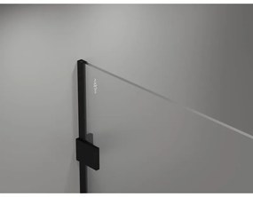 Mexen Lunar sprchová stena pravá 110 x 200 cm, 8mm číre sklo, čierna matná, 830-110-000-70-00-P