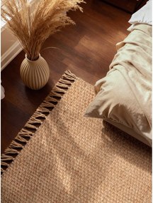 Obojstranný/ručne tkaný jutový koberec v prírodnej farbe 200x300 cm Fjord – Hanse Home