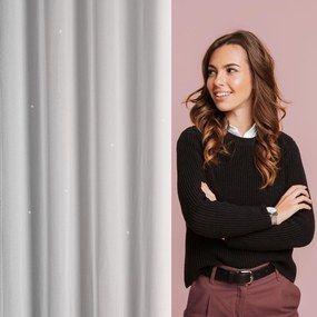 ZÁCLONA NA KRÚŽKOCH ARIADNA1 140X250 CM BIELA