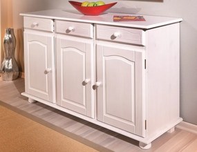 Komoda In-Livio, bielená borovica