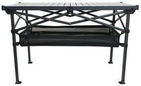 Skladací kempingový stôl 118x70 cm antracit