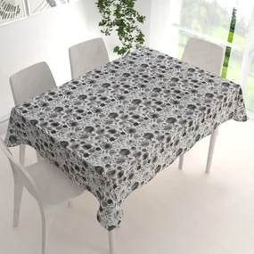 Biante Dekoračný obdĺžnikový obrus Rongo RGP-504 Hnedé popínavé lístky na bielom 50x100 cm