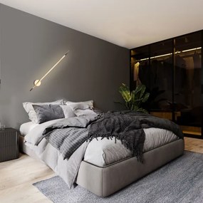 MAXLIGHT W0297 - LED Vonkajšie nástenné svietidlo SPIDER LED/8,4W/230V IP44 zlatá