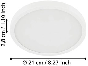 Biele LED stropné svietidlo FUEVA 5 – EGLO