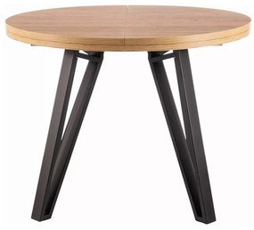 Rozkládací jídelní stůl Galaxy 100/168 cm dub artisan/černý
