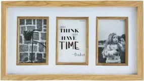 Multirám pre 3 ks foto 10x15 cm, prírodná hnedá%